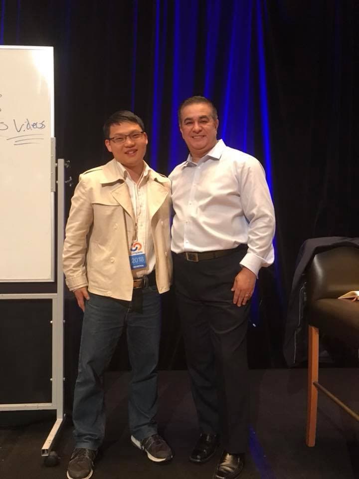 Jason Gan with Armand Morin