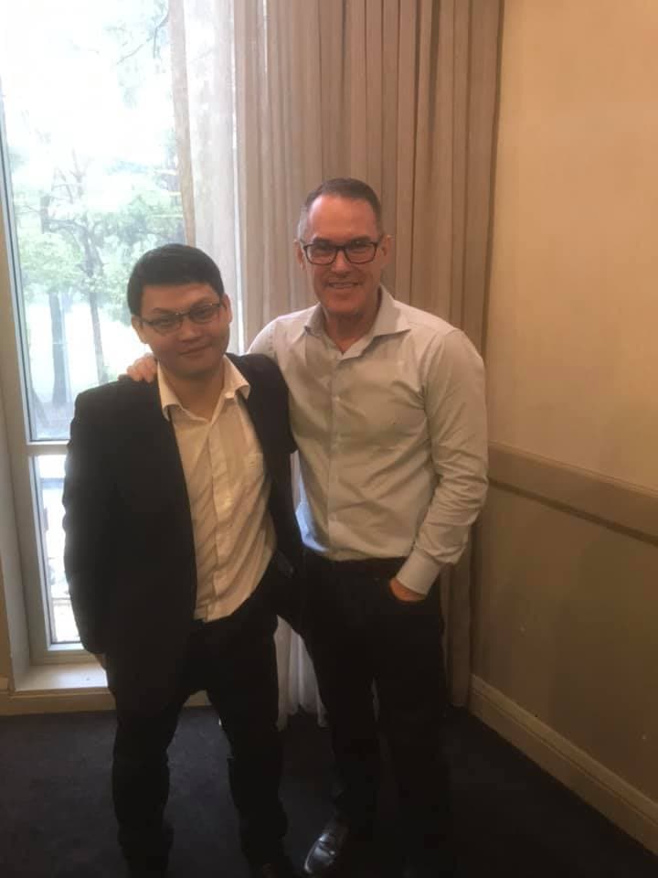 Jason Gan with John McGrath