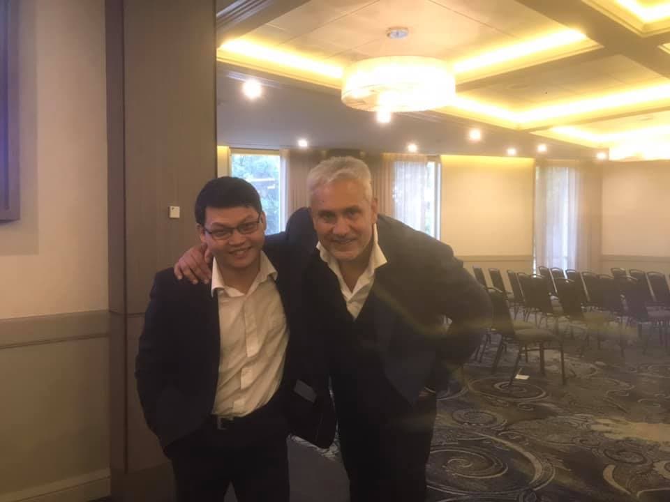 Jason Gan with Tom Panos