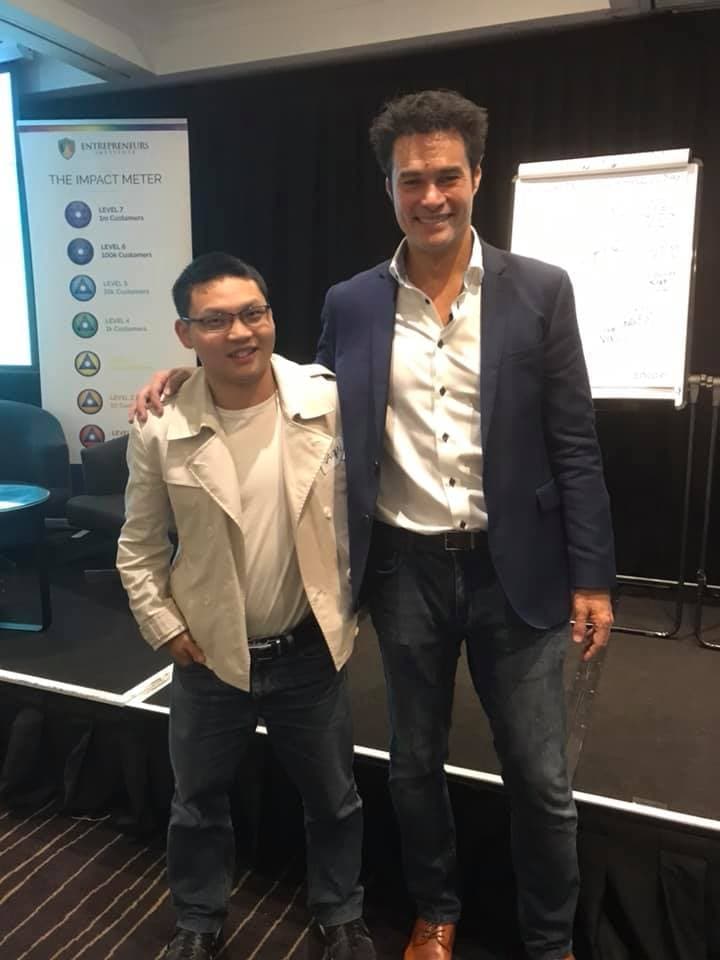 Jason Gan with Roger Hamilton