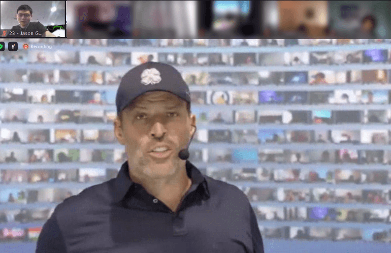 Jason Gan with Tony Robbins
